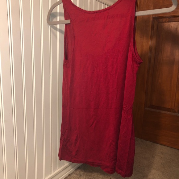 Red Ruffle Tank Top - Picture 3 of 3